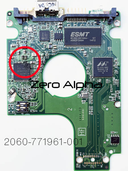 wd 2060-771961-001 corroded pcb liquid damage data recovery