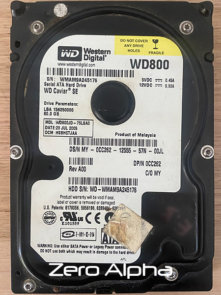WD800JD-75LSA0 data recovery