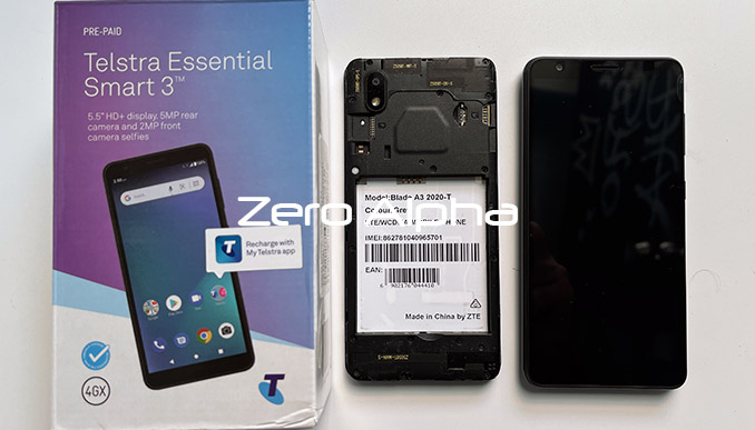 Telstra Essential Smart 3 Phone Data Recovery Blade A3 ZTE