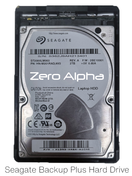 Seagate Backup Plus Portable 2TB Hard Drive Data Recovery