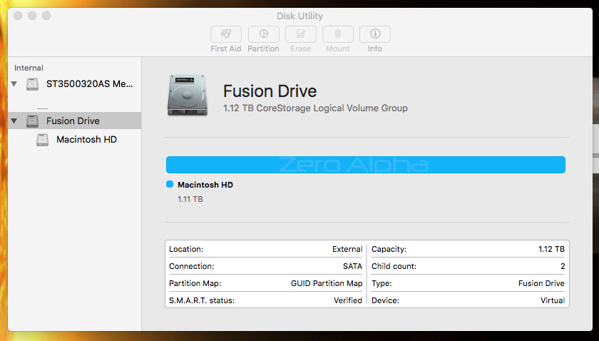 Mac os fusion drive разделить