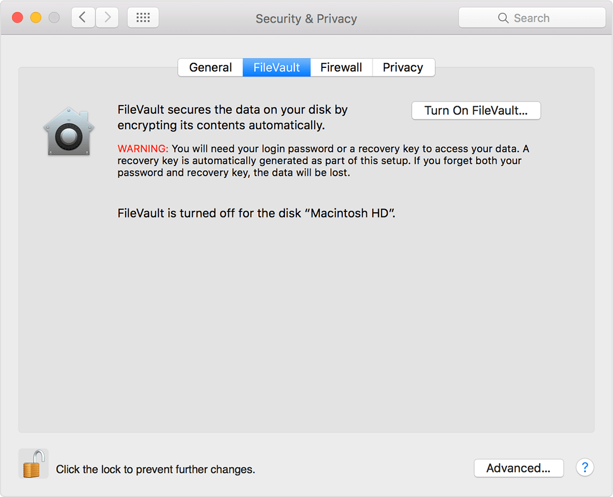 mac osx filevault data recovery